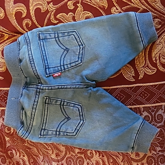3 Months Old LEVI'S Light Blue Knit Joggers - Picture 3 of 4